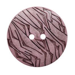 Light Pink Round Fashion Button Black Lacquer 2 Holes Size: 18mm