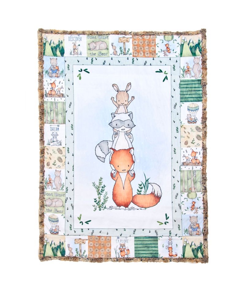 Kit: Tiny Tails Cuddle Timber Grove 29" x 41"- Shannon Fabrics