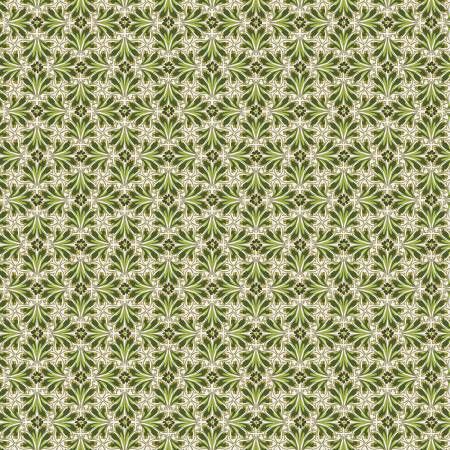 Leaf Foulard Moss Green Benartex