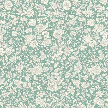 Liberty Emily Blossom Olive Leaf Wide Back 107"