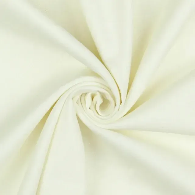 Linen Viscose Spandex Off White Midweight fabric