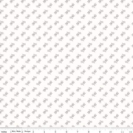 Lori Holt Backgrounds Bicycle Gray Riley Black
