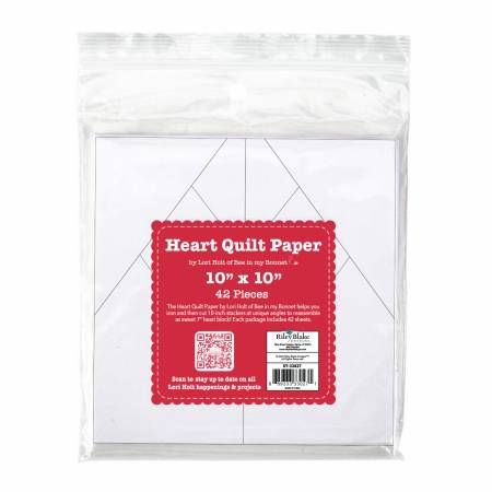 Lori Holt 10in Heart Quilt Paper Riley Blake
