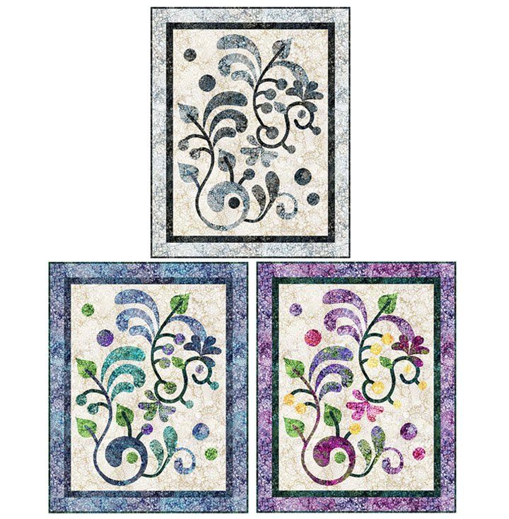 Kit: Garden Delights Wall Hanging Kit in the Green/Purple colorway CLEARANCE