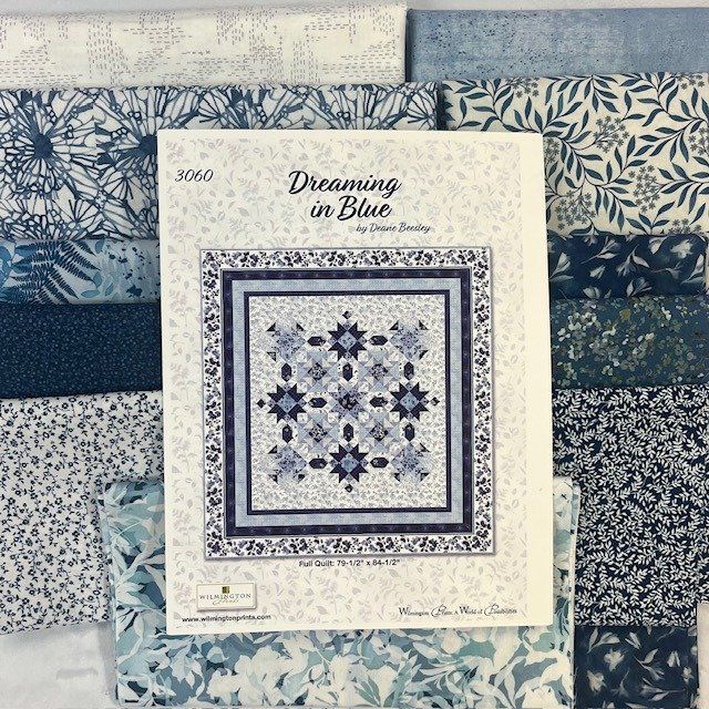 Kit: Dreaming in Blue 79.5" x 84.5" Quilting Cotton