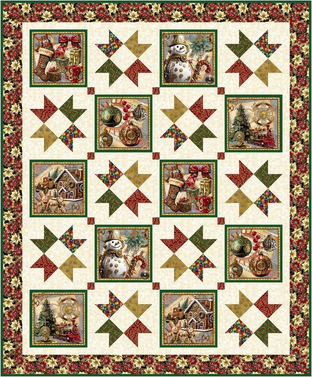 Kit: Steampunk Stars 63.5" x 77"
