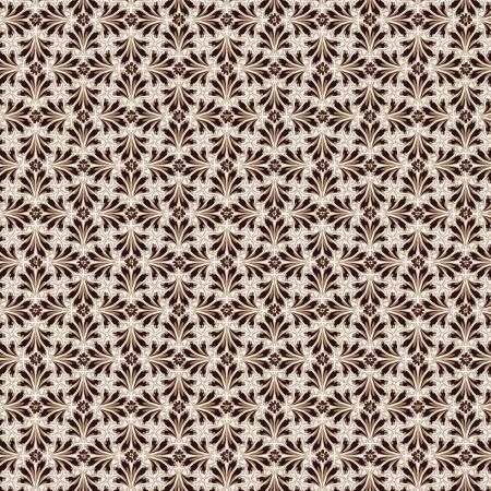 Leaf Foulard Brown/Cream Benartex
