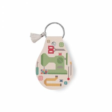Leather Circle Key Chain Mercantile 2