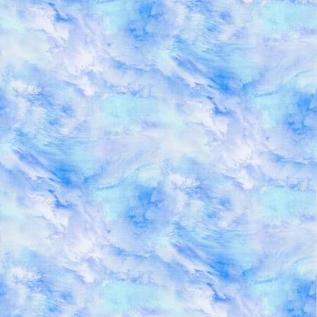 Light Blue Cloudy Sky 108in Wide Back P&amp;B Textiles