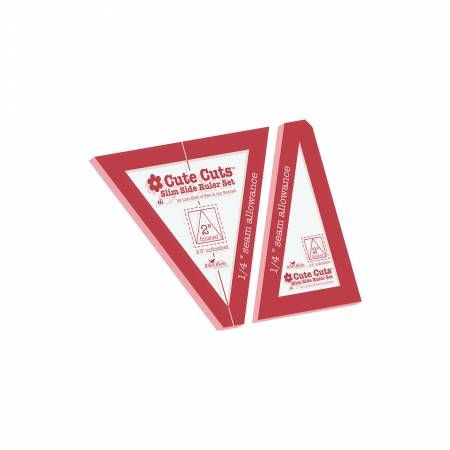 Lori Holt Cute Cuts Slim-Side Rulers with Pattern