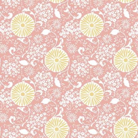 Love Me More Botanical Coral Riley Blake