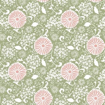 Love Me More Botanical Green Riley Blake
