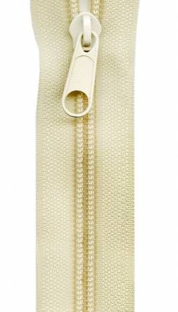 Make-A-Zipper Heavy Duty 3yd (108in) roll &amp; 12 Zipper Pulls Cream