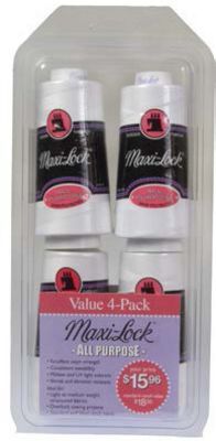 Maxi-Lock Serger Thread Value 4-Pack White