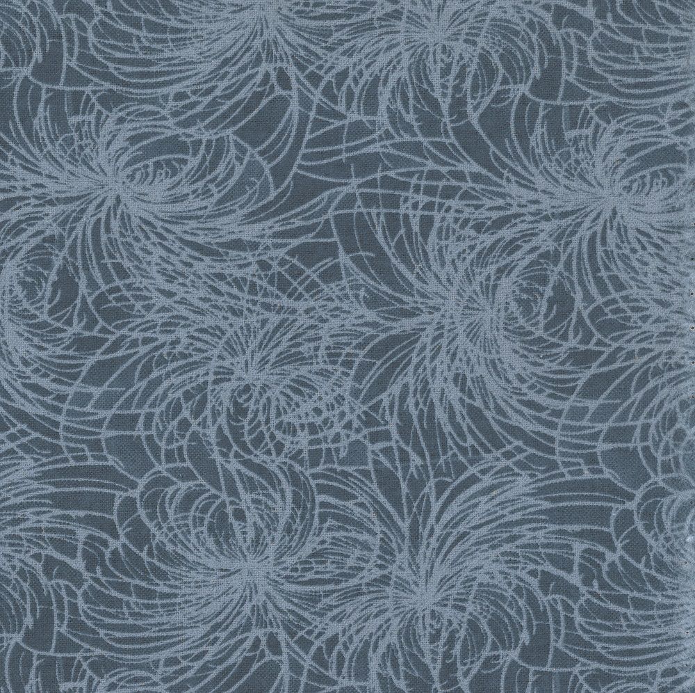 Meadow Cyan Flannel 110" Wide back