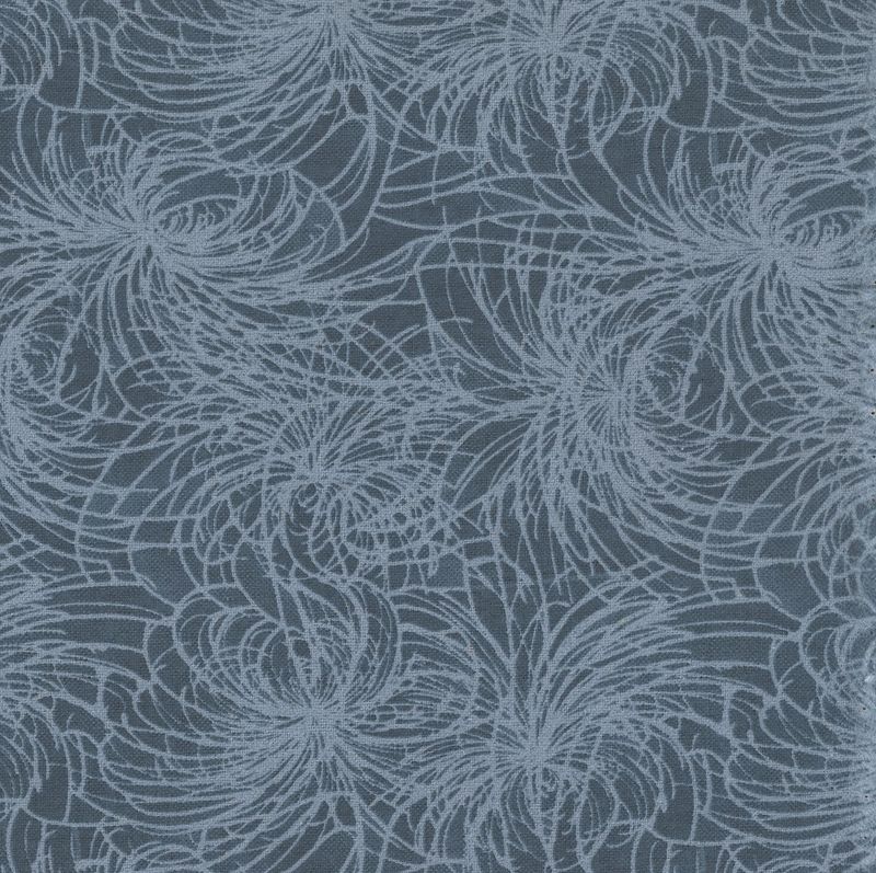 Meadow Cyan Flannel 110" Wide back