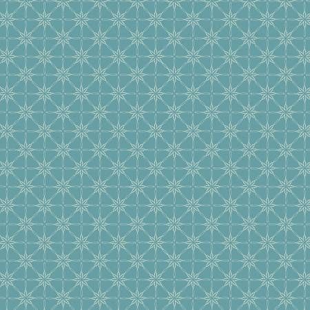 Modern Vintage Treasured Daisy Doily Teal Benartex