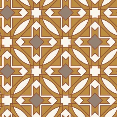 Mustard/Brown Prism Organic Barkcloth Cloud 9