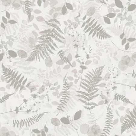 Naturescape Digital Ferns Light Taupe by Clothworks