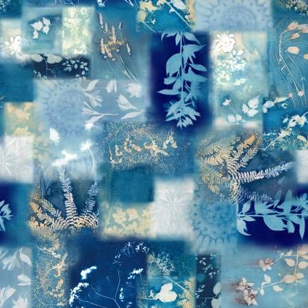 Naturescape Digital Patchwork by Clothworks
