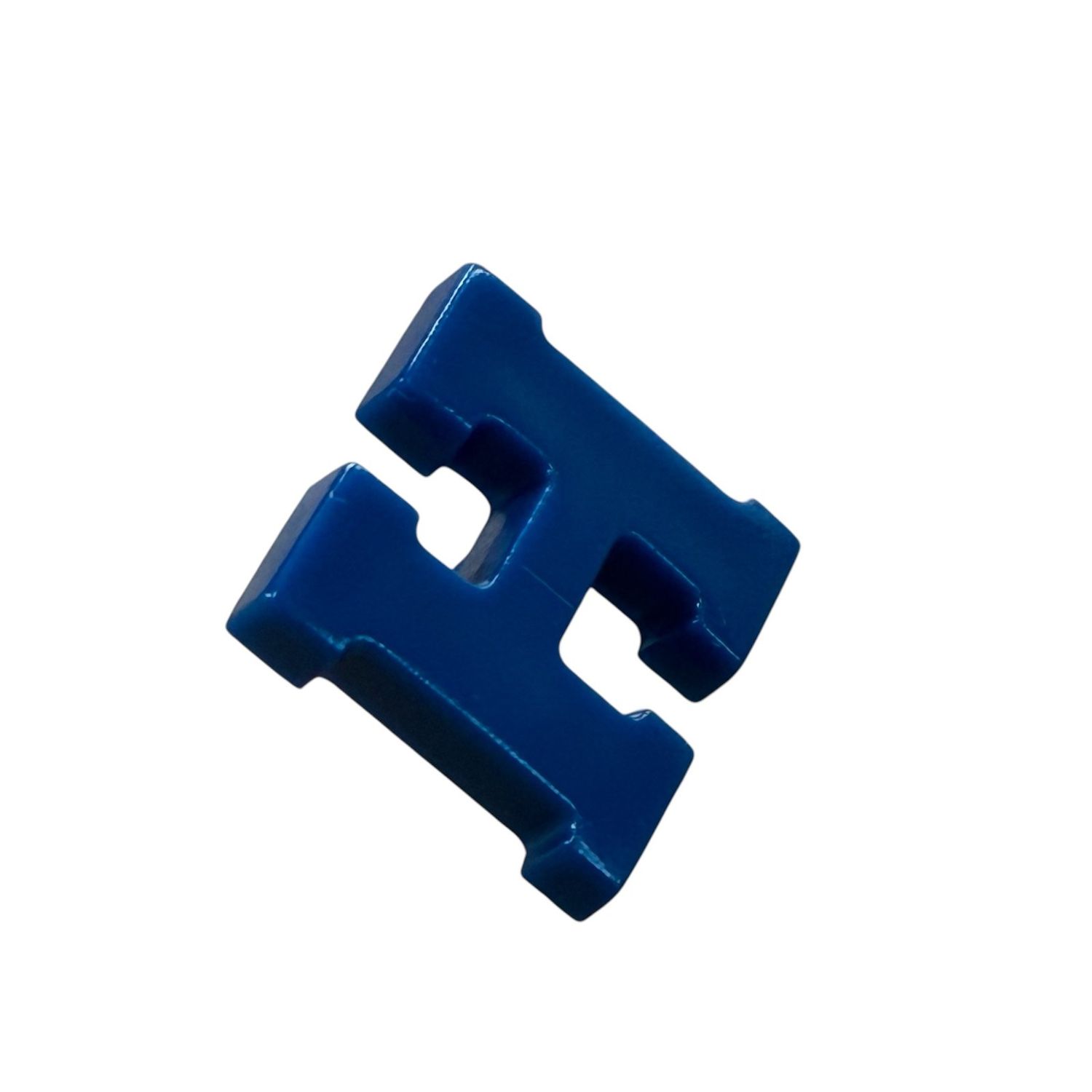 Navy H Letter Fashion Button 11mm