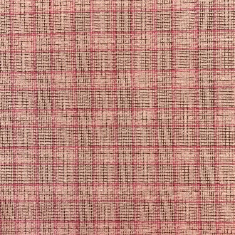 Loyalcheck Yarn-Dyed Ombre Check Fabric Rose