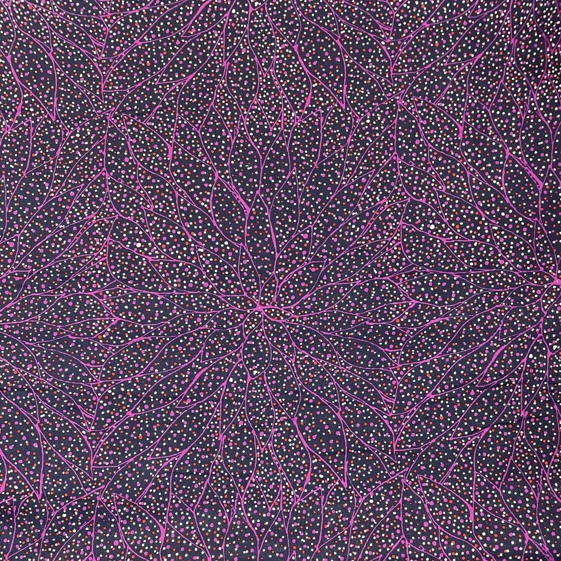 M&amp;S Textiles Seeds &amp; Leaves Purple