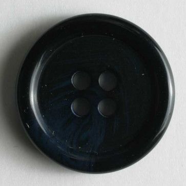 Navy Blue Fashion Button - Size: 15mm