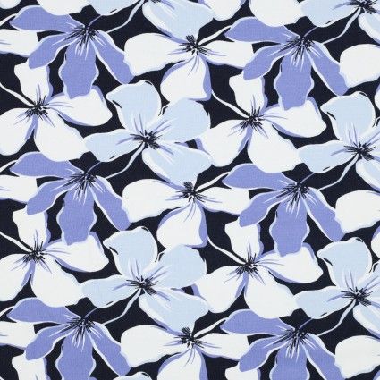 Navy Floral Soft Sweat Prints Verhees
