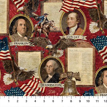 NC America 250 Red Multi Founding Fathers