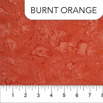 NC Burnt Orange Banyan Shadows Batik