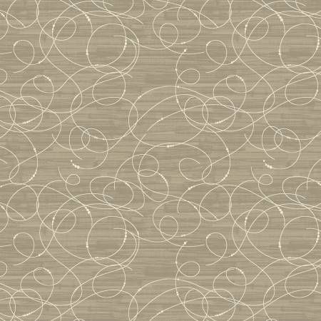 Modern Vintage Treasured Etched Glass Taupe Benartex