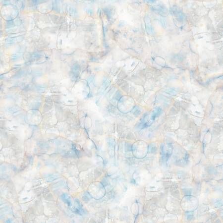 Naturescape Digital Marbling Mist Gray by Clothworks