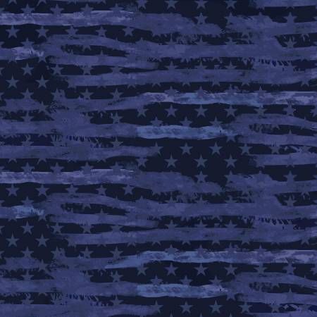 Navy Camo Flag Allover Cotton Sykel
