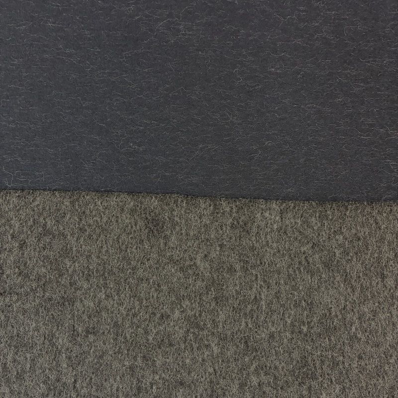 Navy/Gray Reversible Wool and Mohair Coating 55"