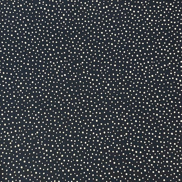 Navy White Dots Cotton Lawn Sevenberry Japanese fabric