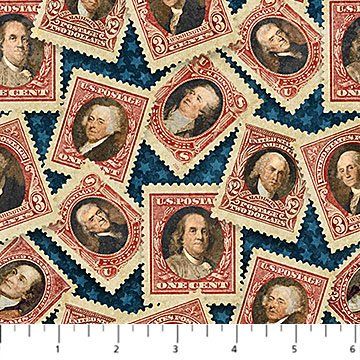 NC America 250 Navy Multi Stamps