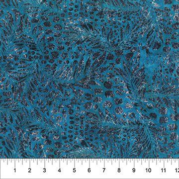 NC Banyan Batiks Botanical Blue Agave