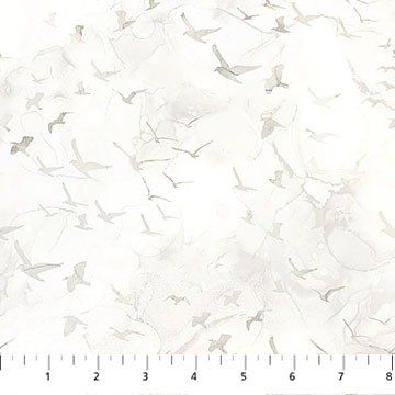 NC Misty Morning Birds White