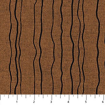 NC Modern Elements Wiggle Stripe Rust