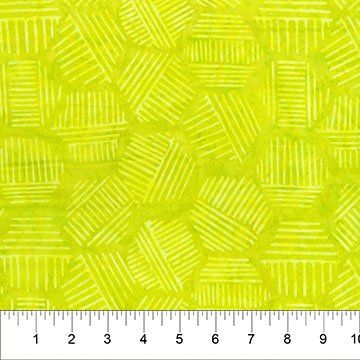 NC Banyan Batiks Citrus Green Hexies