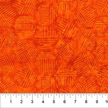 NC Banyan Batiks Pumpkin Hexies