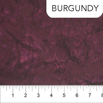 NC Burgandy Banyan Shadows Batik