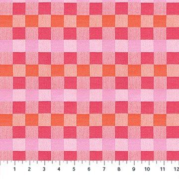 NC Check Mates Bubblegum Anna Maria Textiles
