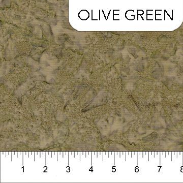 NC Olive Green Banyan Shadows Batik