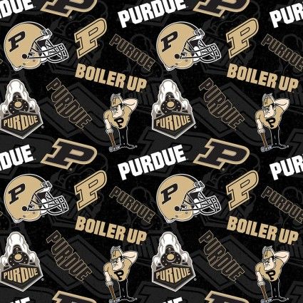 NCAA Purdue Boilermakers Black