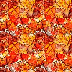 Night Flight Mosaic Orange QT Fabrics