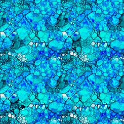 Night Flight Mosaic Turquoise QT Fabrics