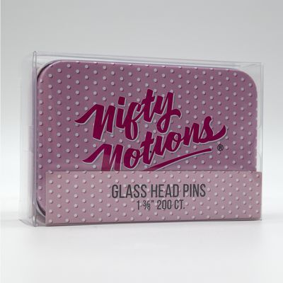 Nifty Notions Glass Head Pins 200pc