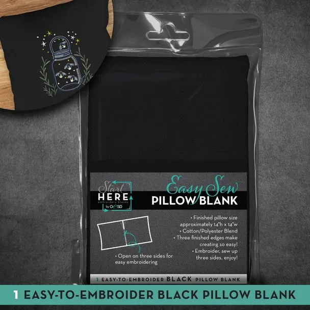 OESD Black Easy Sew Pillow Blank